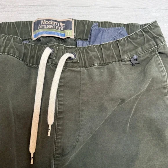 Modern Amusement green jogger causal pants men's medium - Picture 4 of 11